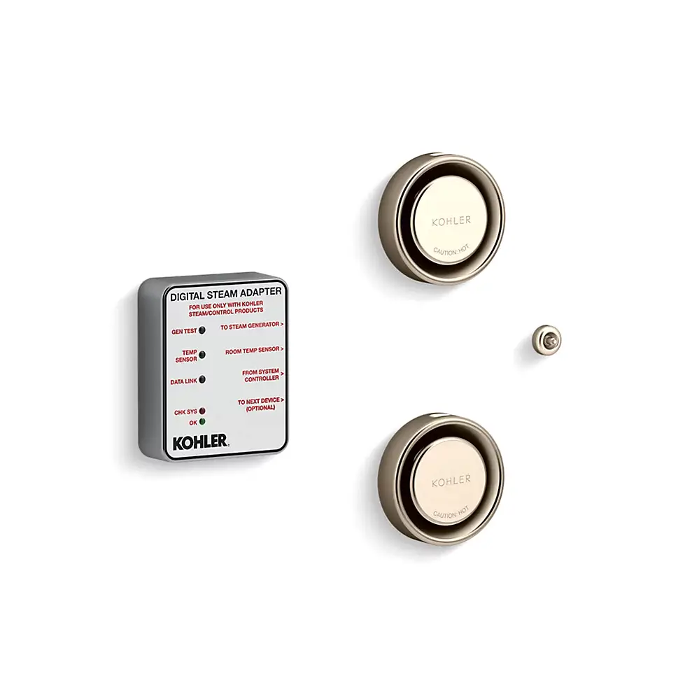Kohler 5549-K1-BV Invigoration Series Tandem Digital Steam Adapter Kit Vibrant Brushed Bronze