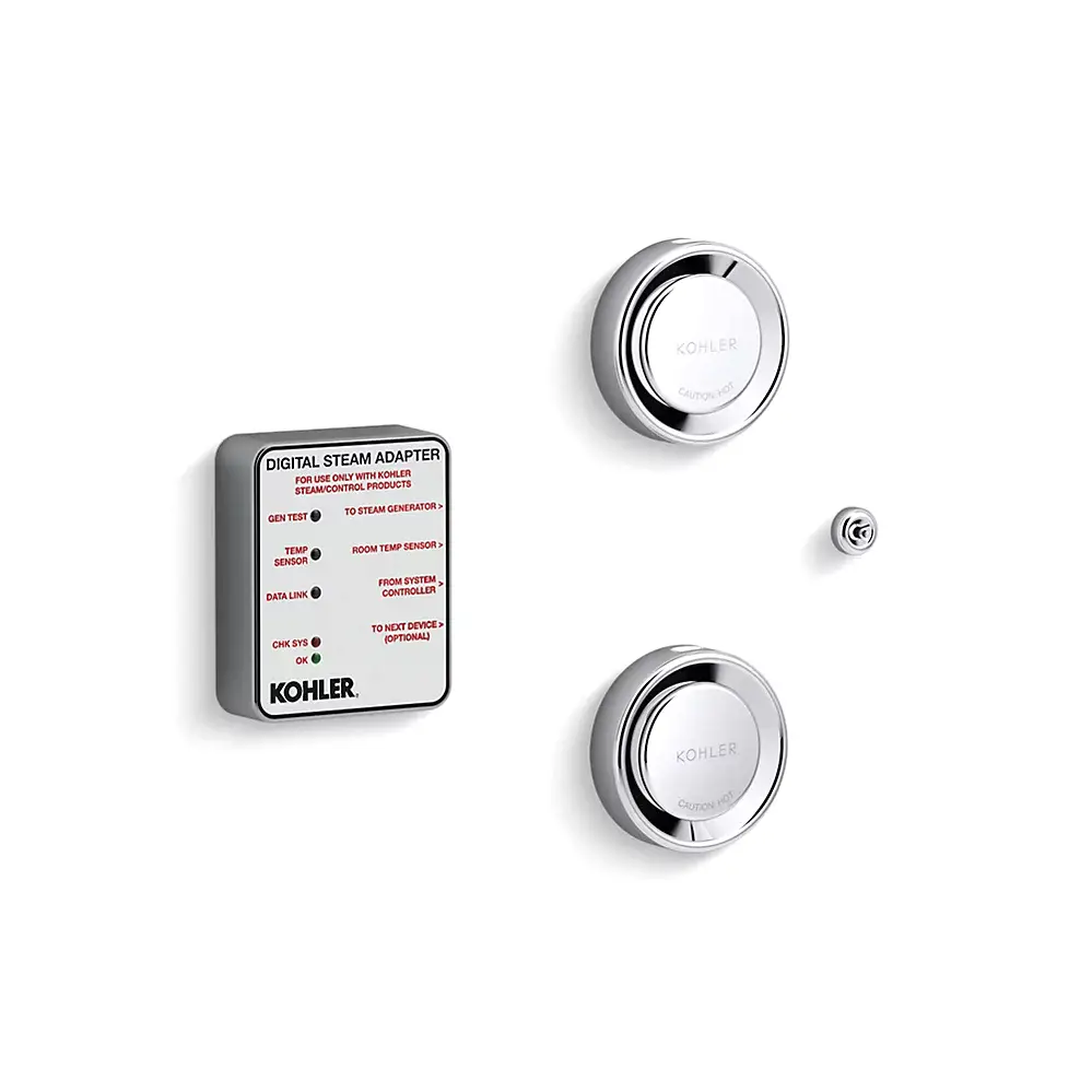 Kohler 5549-K1-CP Invigoration Series Tandem Digital Steam Adapter Kit Polished Chrome