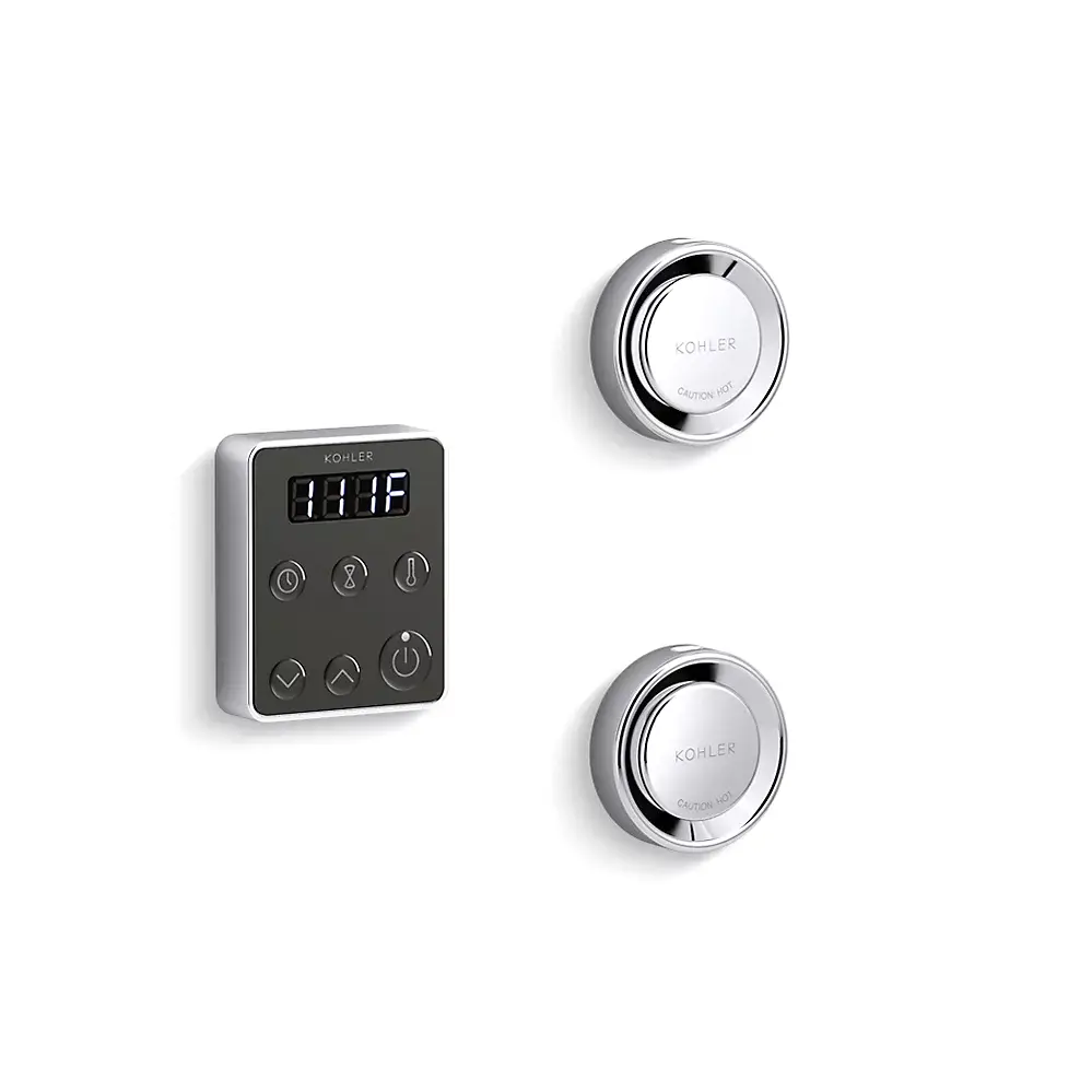 Kohler 5558-CP Invigoration Series Tandem Steam Generator Control Kit Polished Chrome
