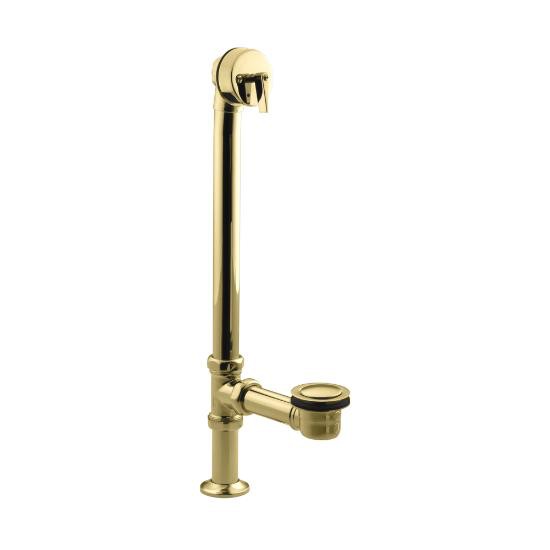 Kohler 7159-PB Vintage Pop-Up Bath Drain For Above-The-Floor And Free-Standing Installations