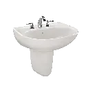 TOTO LHT241.4G#11 Supreme 4" Center Wall Mount Lavatory Colonial White