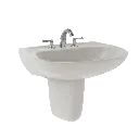 TOTO LHT242.8G#11 Prominence 8" Center Wall Mount Lavatory Colonial White