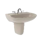 TOTO LHT242G#03 Prominence 1-Hole Wall Mount Lavatory Bone