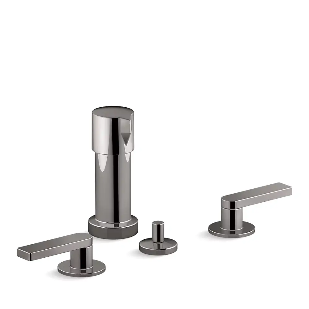 Kohler 73077-4-TT Composed Widespread Bidet Faucet Vibrant Titanium