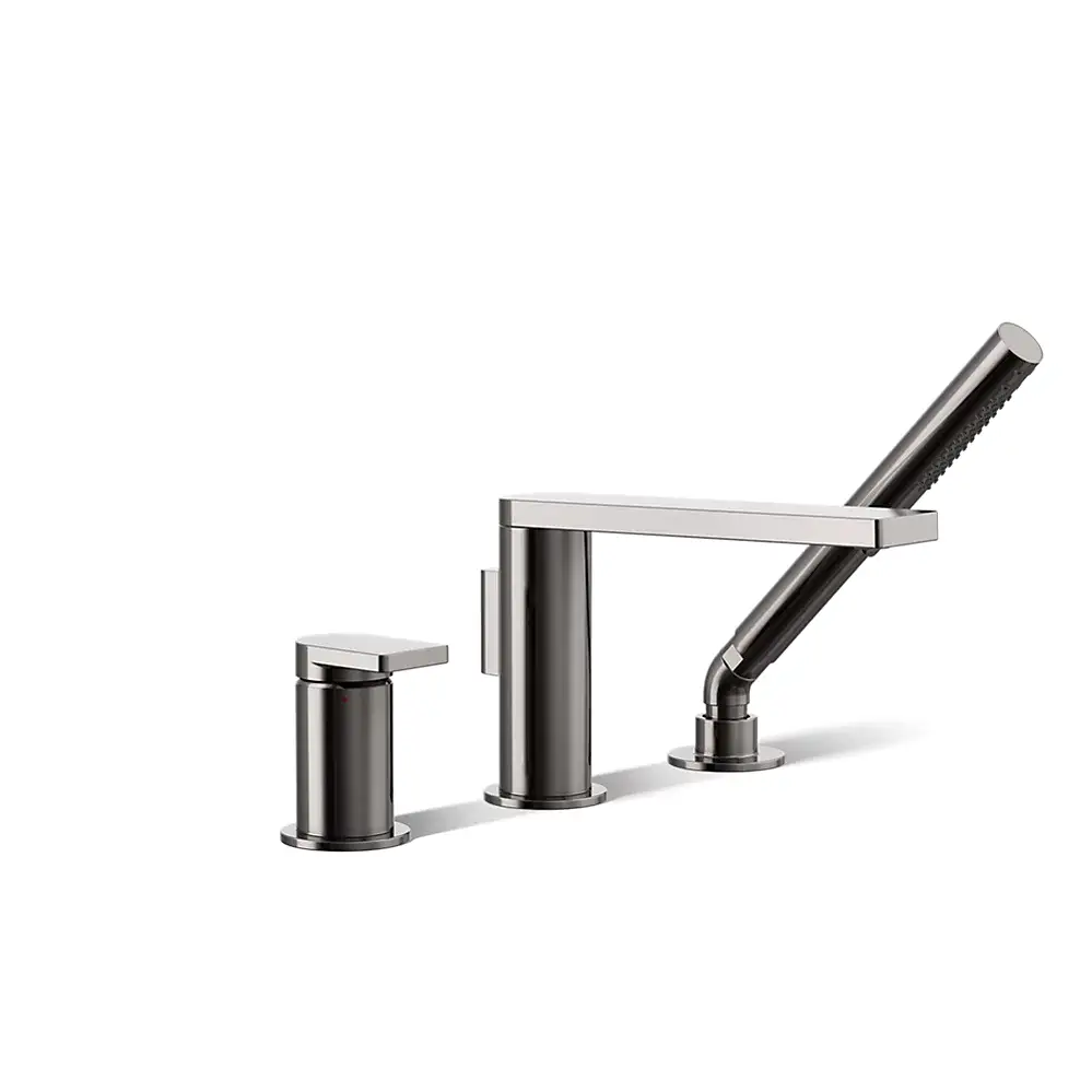 Kohler 73078-4-TT Composed Deck Mount Faucet With Handshower Vibrant Titanium