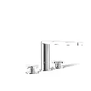 Kohler 73081-3-CP Composed Deck Mount Bath Faucet Cross Handles Polished Chrome