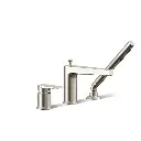 Kohler 74032-4-BN Taut Deck Mount Faucet With Handshower Vibrant Brushed Nickel