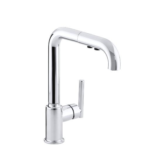 Kohler 7505-CP Purist Primary Pullout 3-Function Kitchen Faucet Chrome