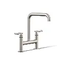 Kohler 7547-4-VS Purist Deck Mount Bridge Faucet Vibrant Stainless