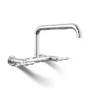 Kohler 7549-4-CP Purist Wall Mount Bridge Kitchen Faucet Polished Chrome