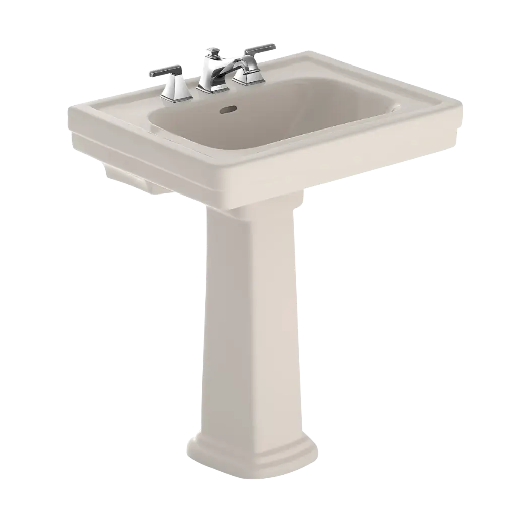 TOTO LPT530.8N#12 Promenade 8" Center Pedestal Lavatory Sedona Beige