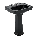 TOTO LPT532.4N#51 Promenade 4" Center Pedestal Lavatory Ebony