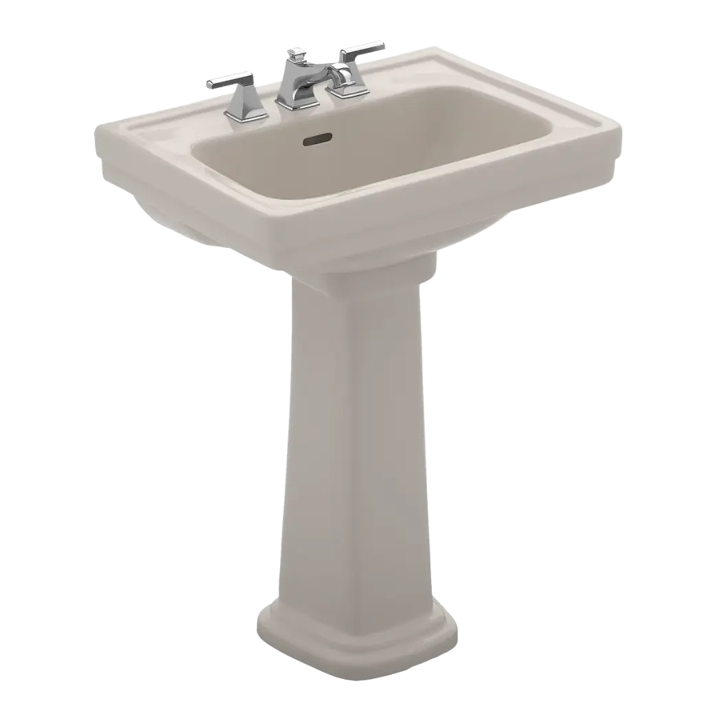 TOTO LPT532.8N#12 Promenade 8" Center Pedestal Lavatory Sedona Beige