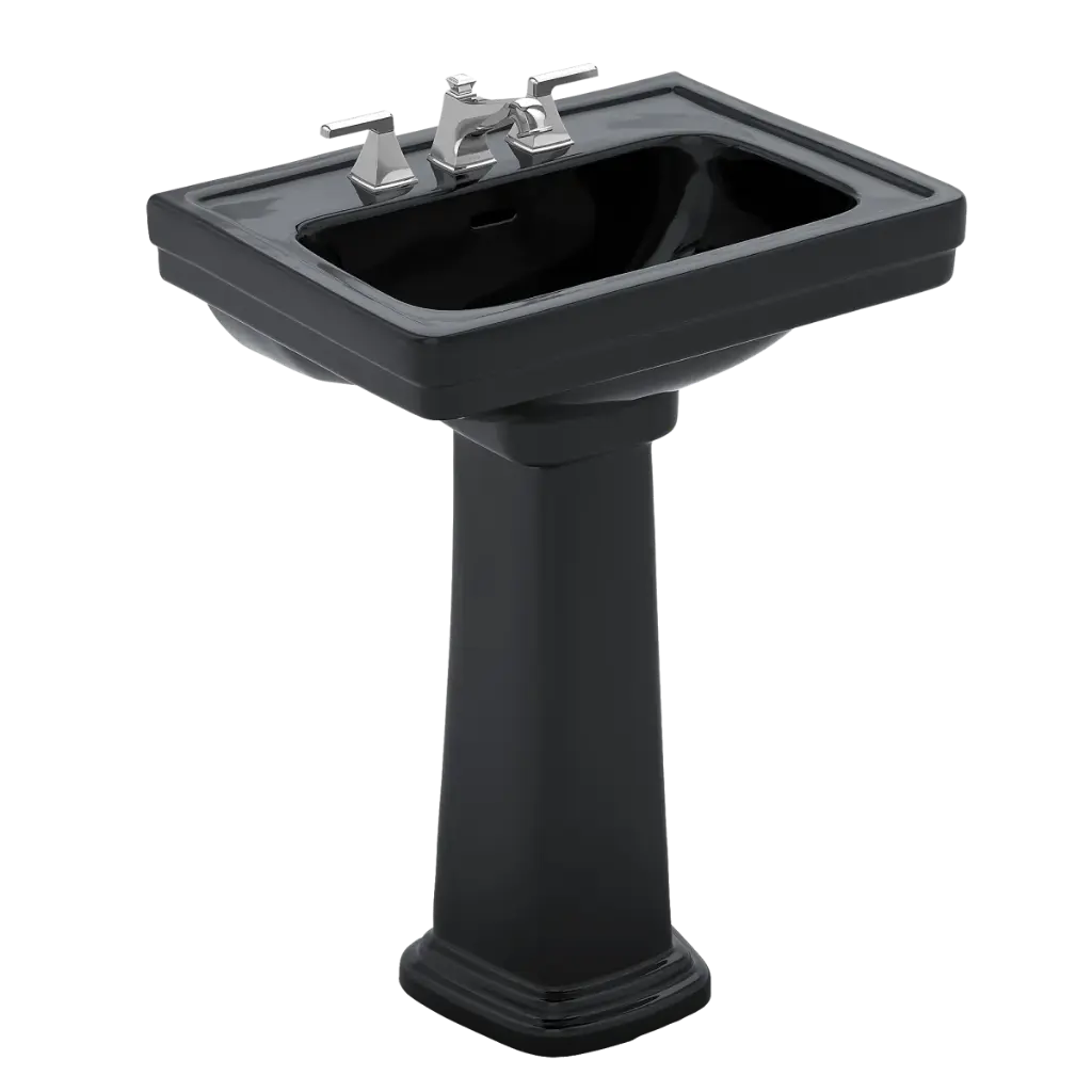 TOTO LPT532.8N#51 Promenade 8" Center Pedestal Lavatory Ebony