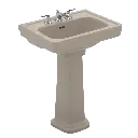TOTO LPT532N#03 Promenade Single Hole Pedestal Lavatory Bone