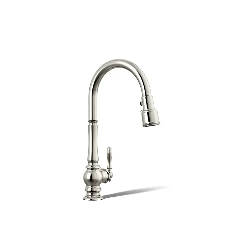 Kohler 99259-SN Artifacts Pull Down Kitchen Sink Faucet Vibrant Polished Nickel