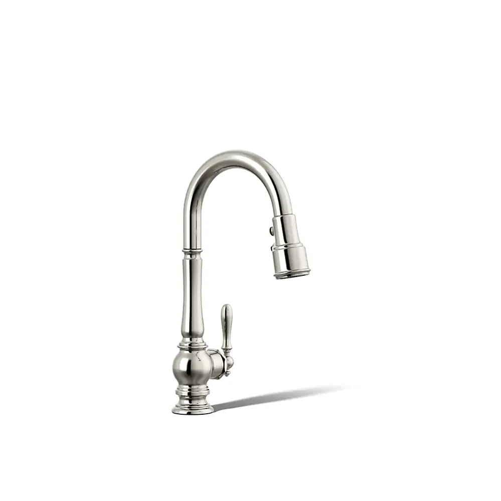 Kohler 99261-SN Artifacts Pull Down Kitchen Sink Faucet Vibrant Polished Nickel