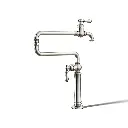 Kohler 99271-SN Artifacts Deck Mount Pot Filler Vibrant Polished Nickel