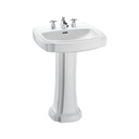 TOTO LPT972#01 Guinevere 1-Hole 24-3/8" Lav & Ped-Cotton