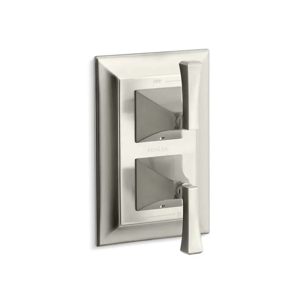 Kohler T10422-4V-BN Memoirs Stacked Valve Trim With Stately Design And Deco Lever Handles