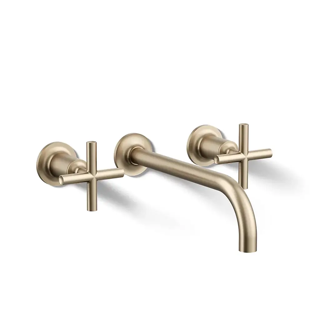 Kohler T14414-3-BV Purist Wall Mount Bathroom Faucet Trim Vibrant Brushed Bronze