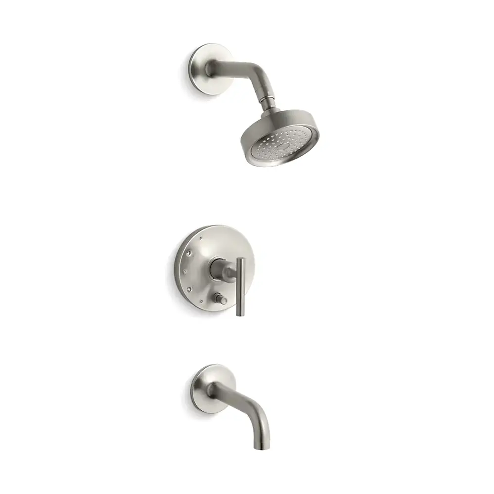 Kohler T14421-4-BN Purist Rite-Temp Bath and Shower Trim Kit Vibrant Brushed Nickel