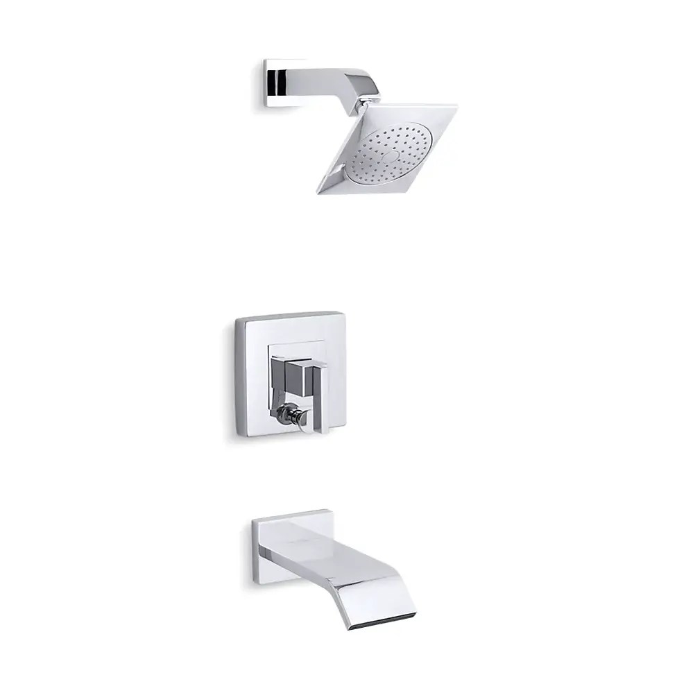 Kohler T14664-4-CP Loure Rite-Temp Bath Shower Trim Kit Polished Chrome