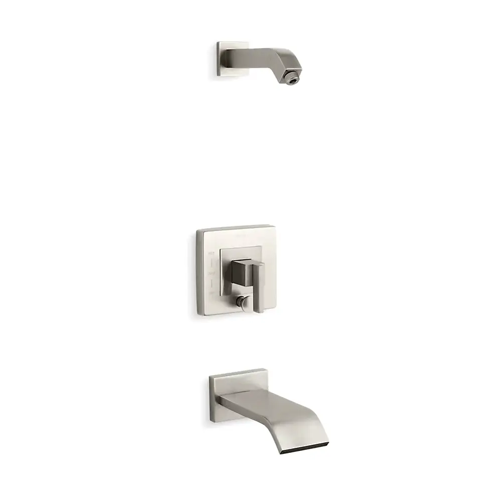 Kohler T14664-4L-BN Loure Rite-Temp Bath and Shower Trim Kit Vibrant Brushed Nickel