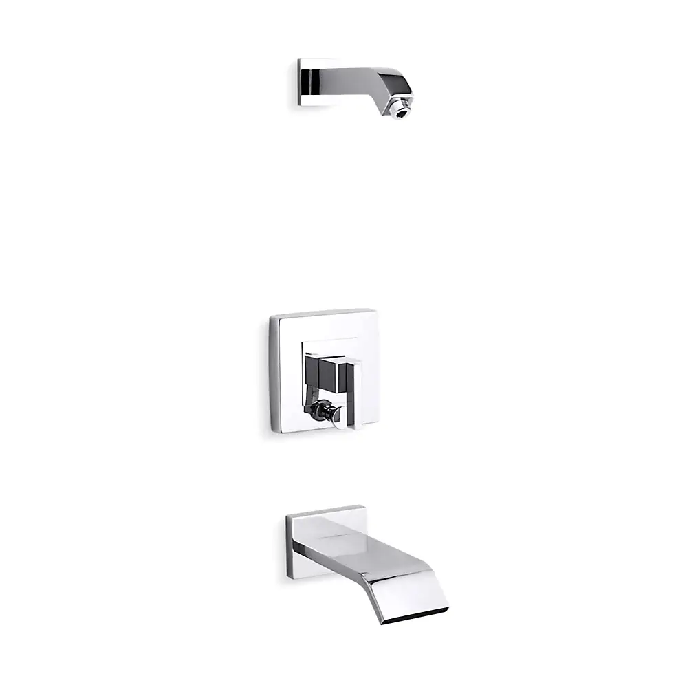 Kohler T14664-4L-CP Loure Rite-Temp Bath and Shower Trim Kit Polished Chrome