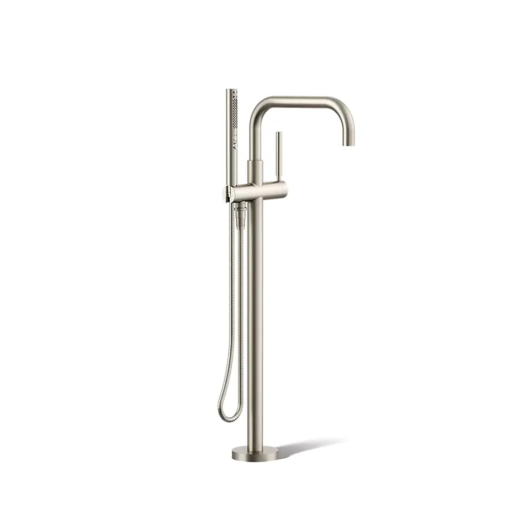 Kohler T97328-4-BN Purist Freestanding Bath Faucet Trim Vibrant Brushed Nickel