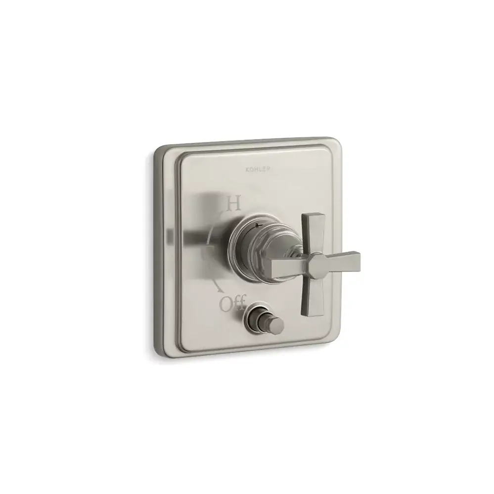 Kohler T98757-3A-BN Pinstripe Rite-Temp Valve Trim Vibrant Brushed Nickel