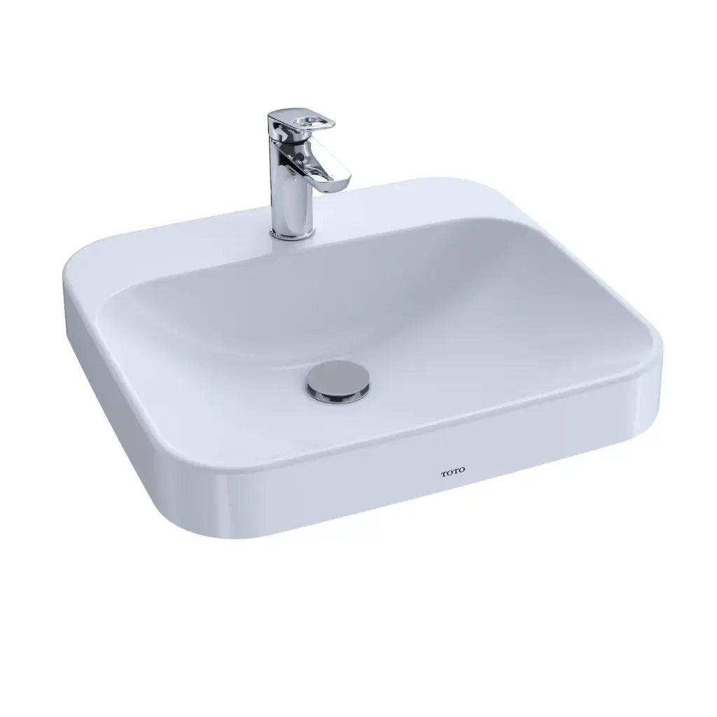 TOTO LT415.8G#01 Arvina 19-11/16" Rectangle Vessel Lavatory Cotton