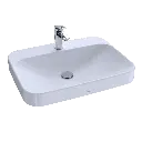 TOTO LT416.8G#01 Arvina 23-5/8" Rectangle Vessel Lavatory Cotton