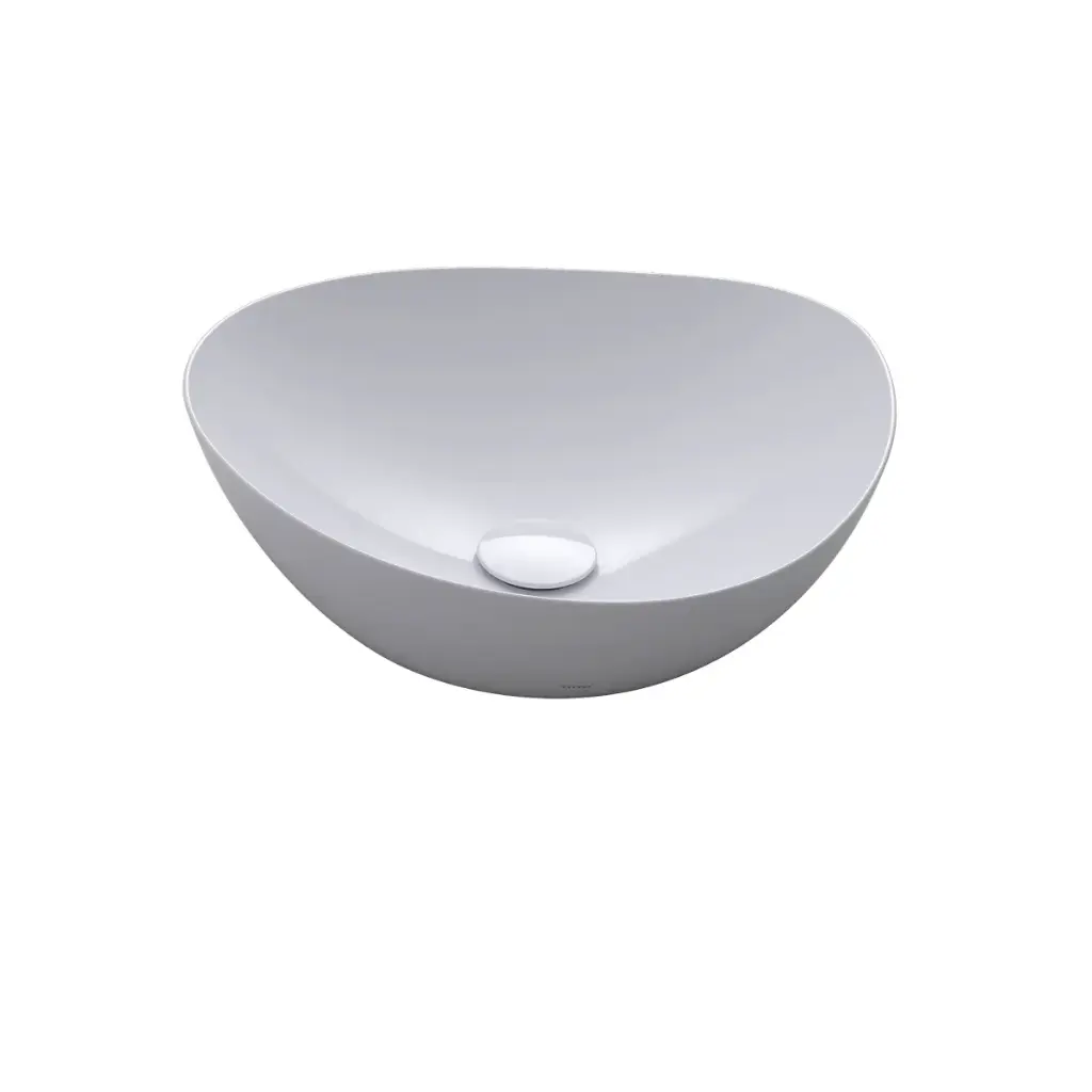 TOTO LT477G#01 Kiwami Asymmetrical Vessel Lavatory Cotton