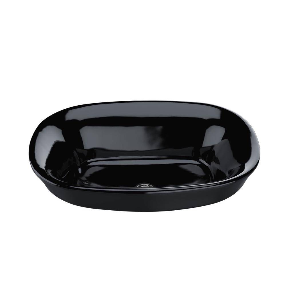TOTO LT480 Maris Semi Recessed Vessel Lavatory Ebony