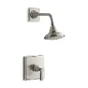 Kohler TS13134-4A-BN Pinstripe Rite-Temp Shower Trim Kit Lever Handle Vibrant Brushed Nickel