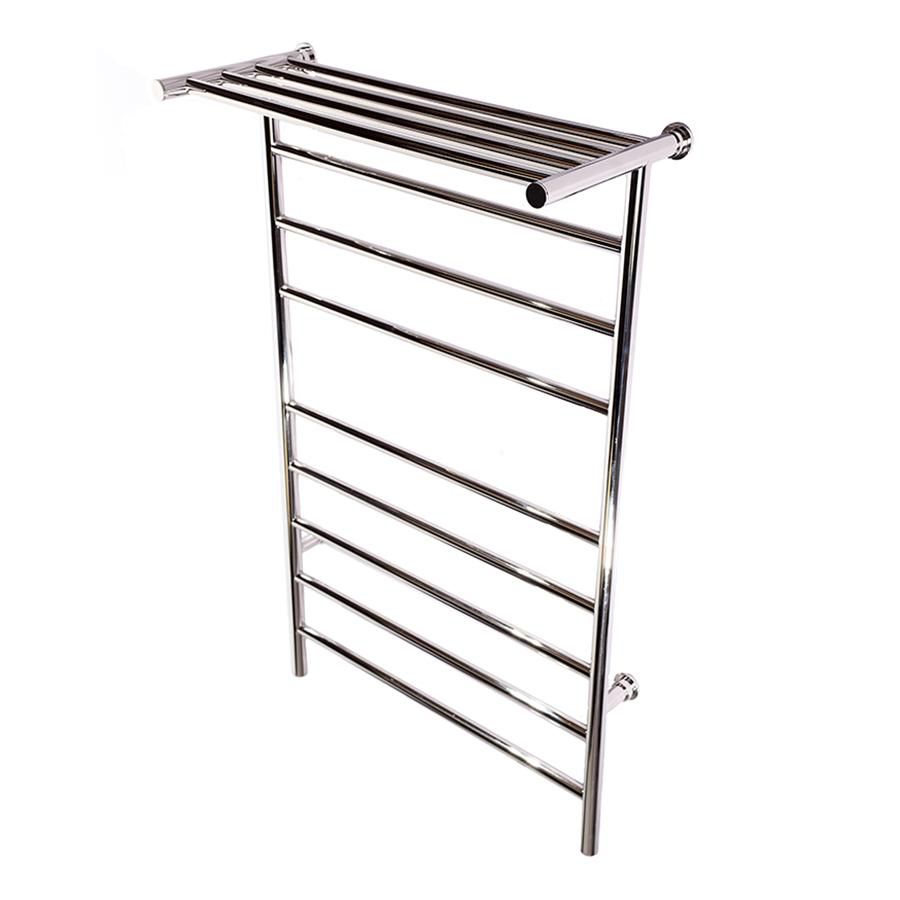 ICO K3023W Kontour 24"x40" Angle Electric Towel Warmer with Shelf Hardwired Chrome