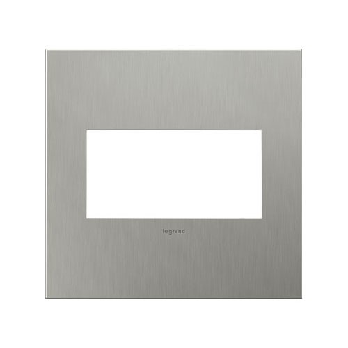 Legrand AWC2GBS4 Brushed Stainless Steel 2 Gang Wall Plate