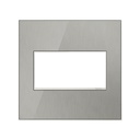 Legrand AWM2GMS4 Brushed Stainless 2 Gang Wall Plate