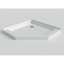 Mirolin SB38NA 38" Neo Angle Base White