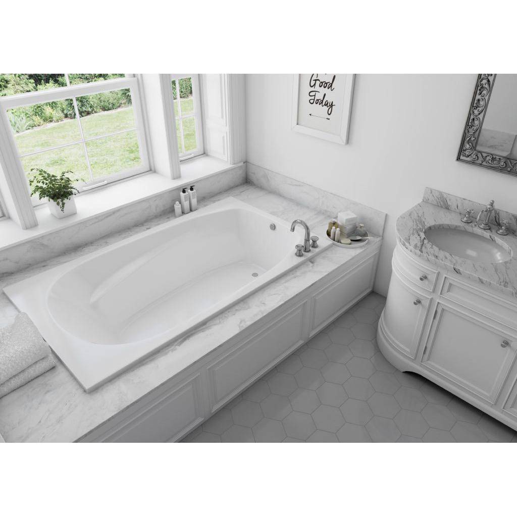 Mirolin H7242AW Hudson 6 Drop In Whirlpool Side Foot Jets