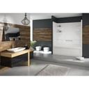 Mirolin BA5 Belaire One Piece Tub Shower White