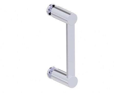 Kartners 1377506-33 PORTO 6" Single Glass Door Handle Titanium 