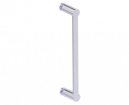 Kartners 1377512-33 PORTO 12" Single Glass Door Handle Titanium