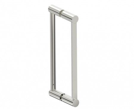 Kartners 1377812-33 PORTO 12" Double Glass Door Handle Titanium 