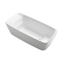 TOTO PJY1724PWEU#GW Flotation Freestanding Square Bathtub Gloss White