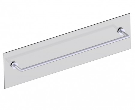Kartners 144300TG-33 OSLO Towel Bar 30" Through Glass Titanium 