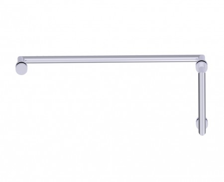 Kartners 14470824-33 Oslo 8"x24" Offset Shower Door Handles Titanium 