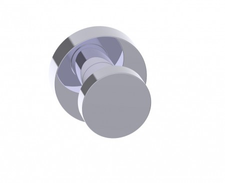 Kartners 1447503-33 OSLO Shower Door Handle single knob Titanium 