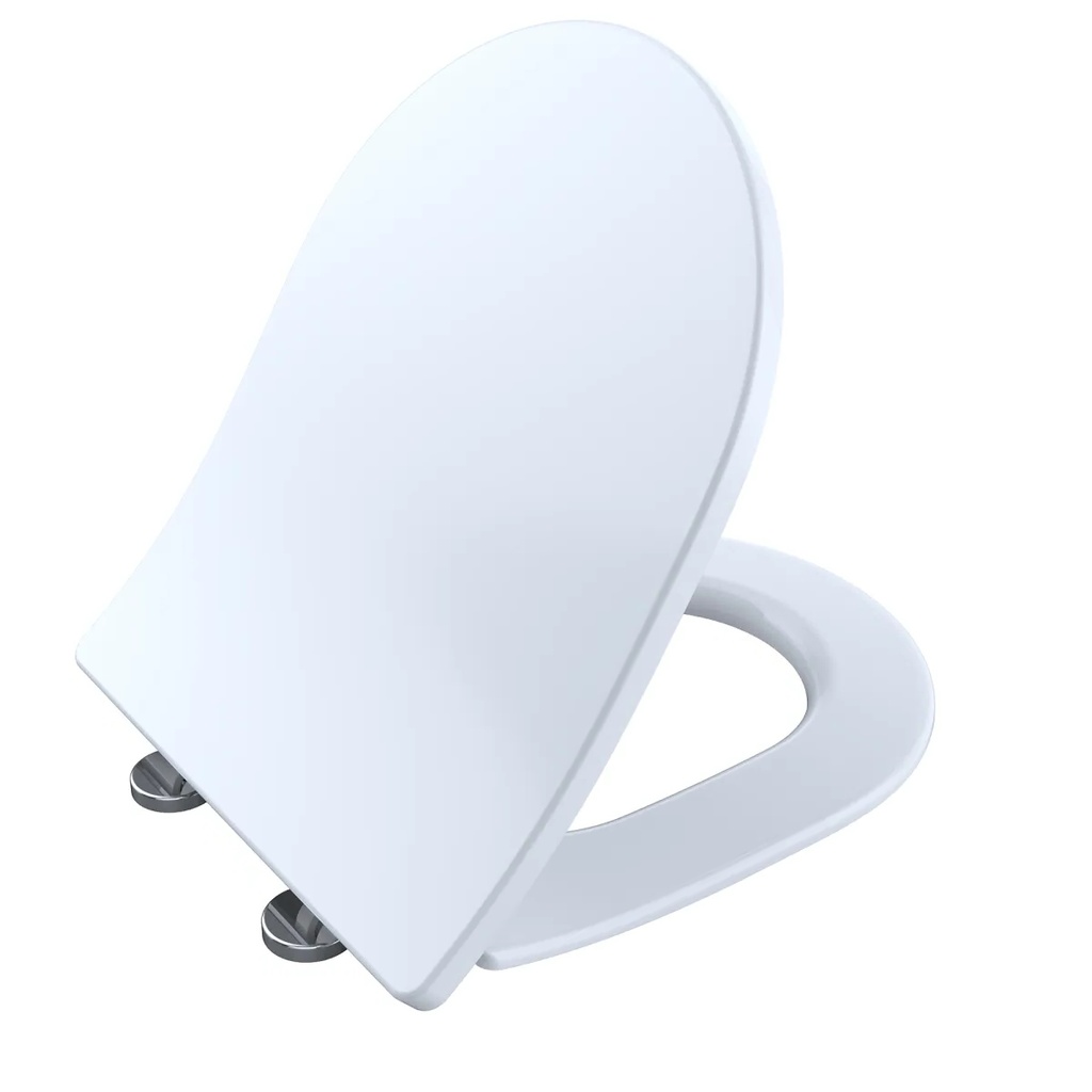 TOTO SS247R#01 Slim D-Shape Softclose Seat Cotton
